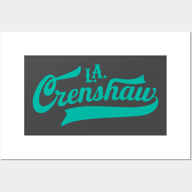 Los Angeles Crenshaw classic - Crenshaw LA - L.A. Crenshaw Logo Wall Art by Boogosh